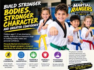 Stronger Bodies, Character and Confidence at Pinnacle Taekwondo Martial Arts in Marrickville Inner West Sydney